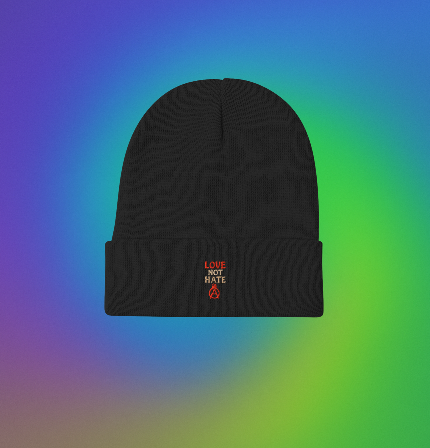 The Fire That Warms - Embroidered Beanie
