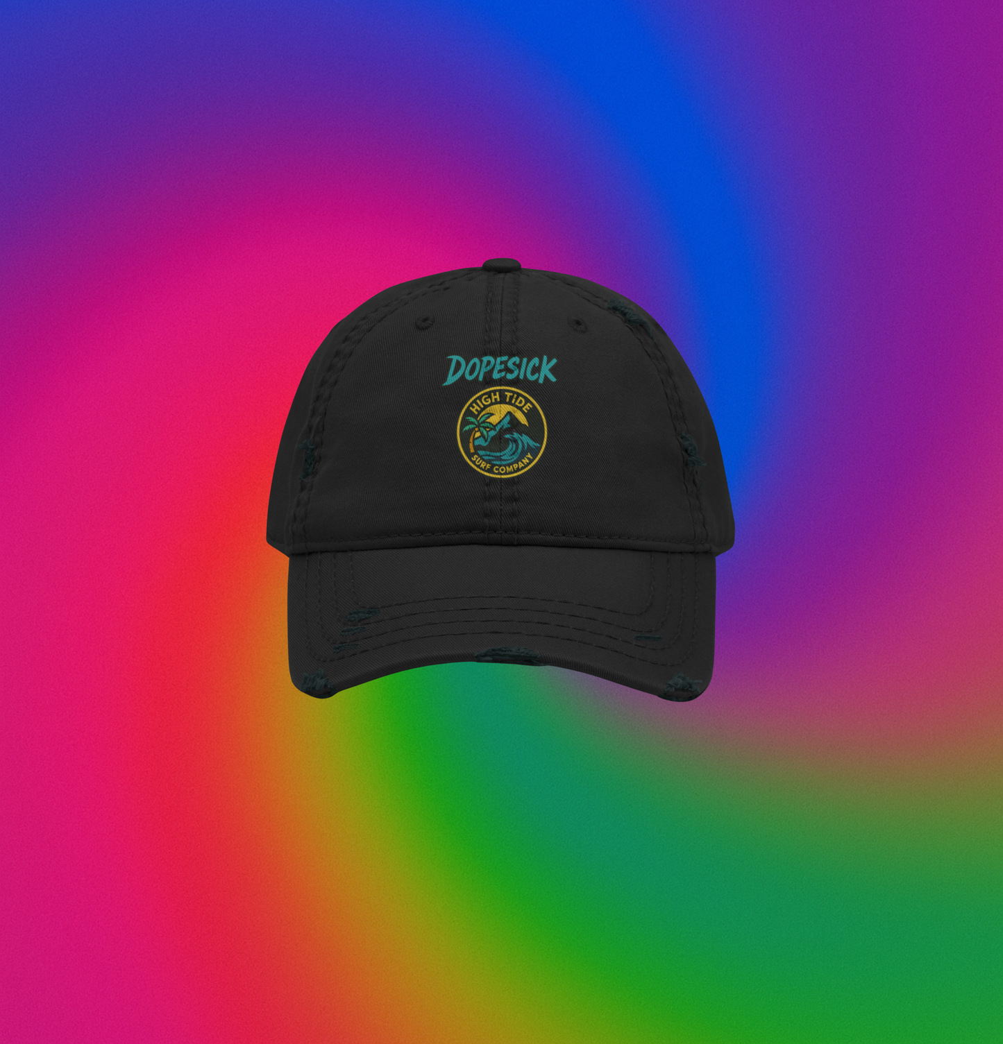 Dopesick x High Tide - Distressed Dad Hat